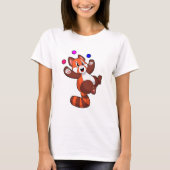 Red panda at Juggle Circus.PNG T-shirt (Voorkant)