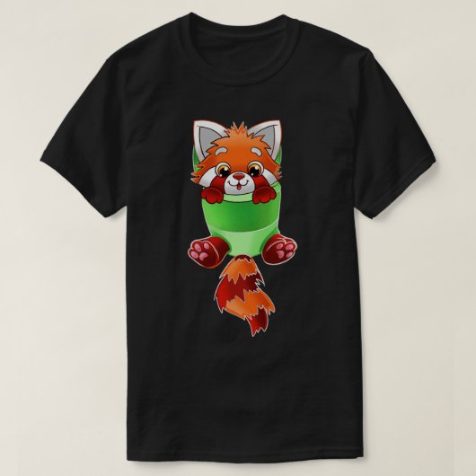 Red Panda Baby Sling T-shirt (Design voorkant)