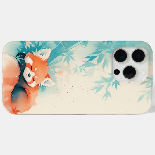 Red Panda Bamboo Forest Nap Case-Mate iPhone Case (Achterkant (horizontaal))