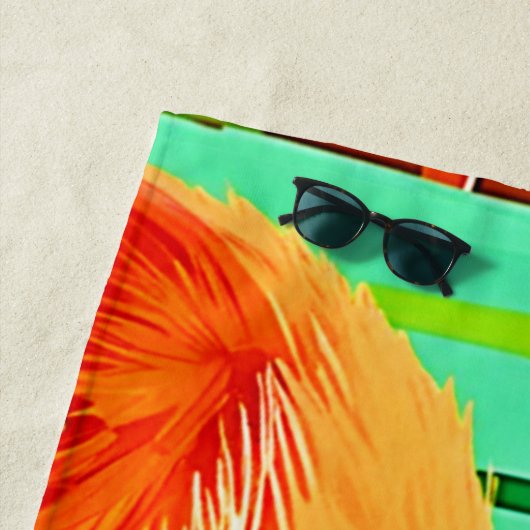 Red Panda Bamboo Forest Strandlaken (In situ)