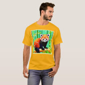 Red Panda Bamboo Forest T-shirt (Voorkant volledig)