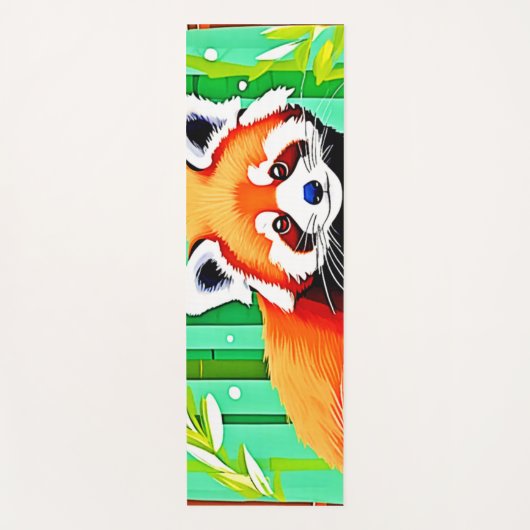 Red Panda Bamboo Forest Yogamat (Voorkant)