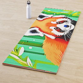Red Panda Bamboo Forest Yogamat
