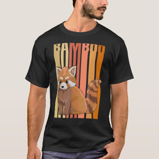 Red Panda Bamboo voor een Rode Panda T-shirt (Voorkant)