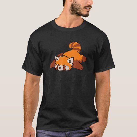 Red Panda Bamboo Zoo Ik doe wat ik wil Red Panda T-shirt (Voorkant)