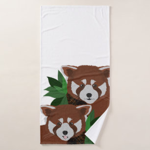 Red Panda Bath Towel Badhanddoek
