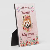 Red Panda Beer Baby shower Welkom Fotoplaat (Zijkant)