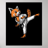Red Panda Beer Karate Poster (Voorkant)