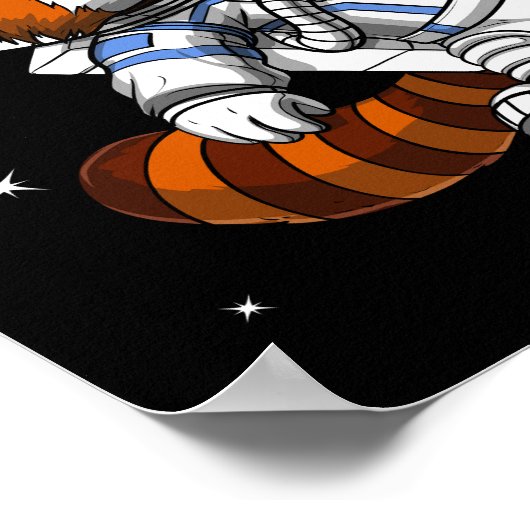 Red Panda Beer Space Astronaut Poster (Hoek)