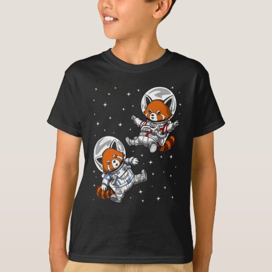 Red Panda Beer Space Astronaut T-shirt (Voorkant)