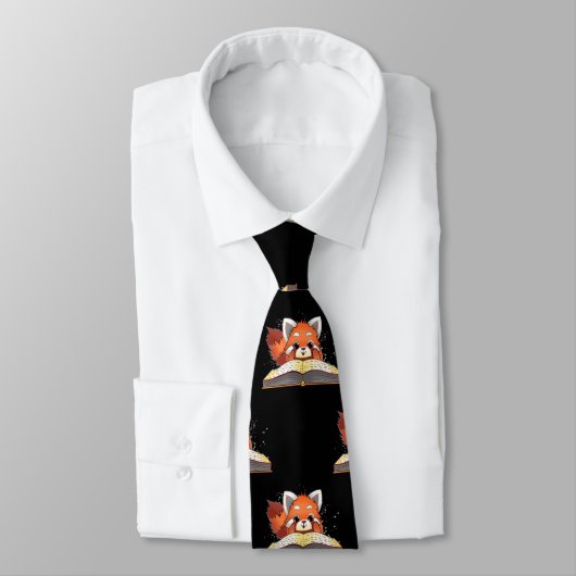 Red Panda Book Lover Stropdas (Gebonden)