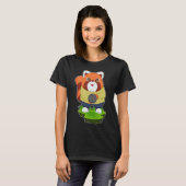 Red Panda Bowling bowling bal Sport T-shirt (Voorkant volledig)