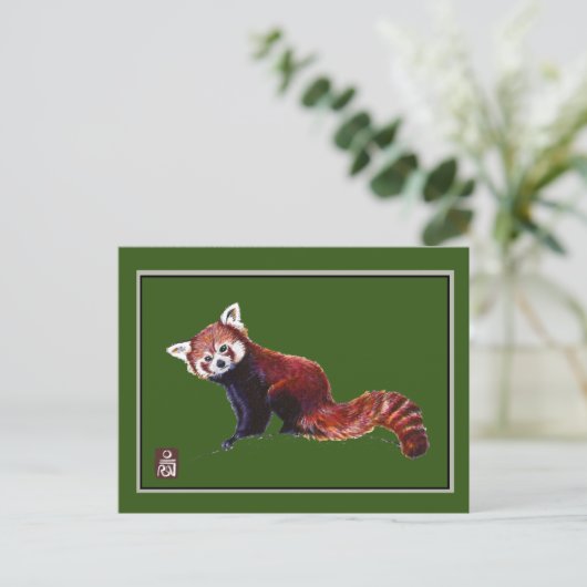 Red Panda Briefkaart (Staand voorkant)