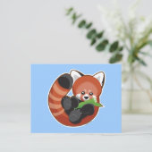 Red Panda Briefkaart (Staand voorkant)