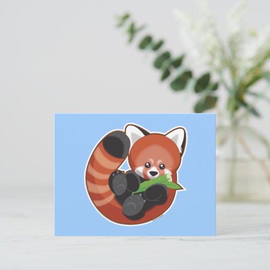 Red Panda Briefkaart (Staand voorkant)