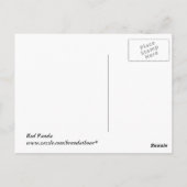 Red Panda Briefkaart (Achterkant)