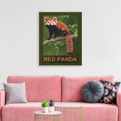 Red Panda Canvas Afdruk (Insitu (Woonkamer))