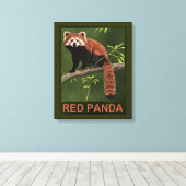 Red Panda Canvas Afdruk (Insitu (Houten vloer))