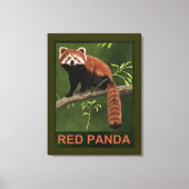 Red Panda Canvas Afdruk (Voorkant)
