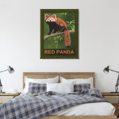 Red Panda Canvas Afdruk (Insitu (Slaapkamer))