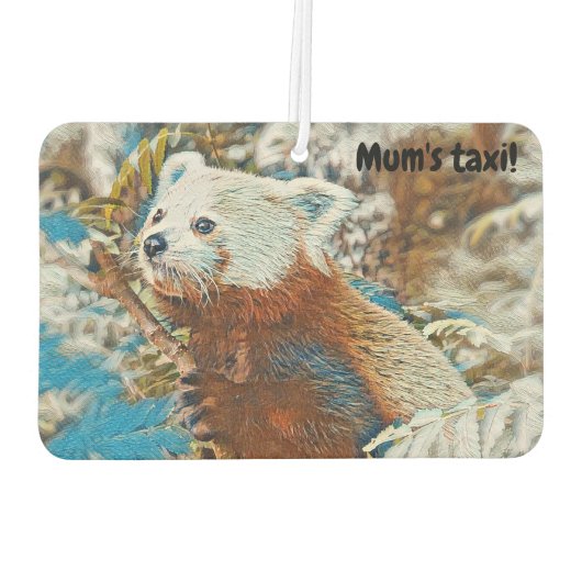 Red Panda Car luchtverfrisser (Achterkant)