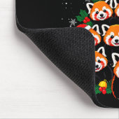 Red Panda Christmas Tree Funny Animal Muismat (Hoek)