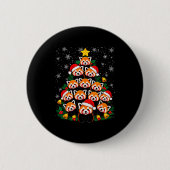 Red Panda Christmas Tree Funny Animal Ronde Button 5,7 Cm (Voorkant)