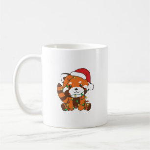 Red Panda Christmas Winter Animals Red Pandas Koffiemok