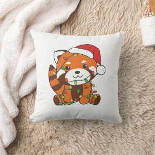 Red Panda Christmas Winter Animals Red Pandas Kussen