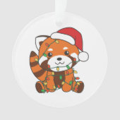 Red Panda Christmas Winter Animals Red Pandas Ornament (voorkant)