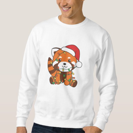Red Panda Christmas Winter Animals Red Pandas Trui (Voorkant)