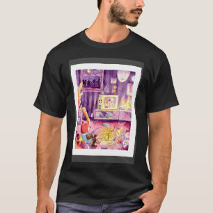 Red Panda Cockatiel 90s Videogame Sleepover Water T-shirt