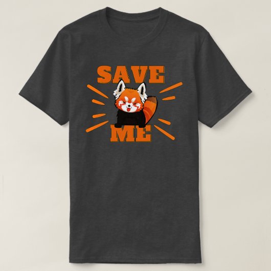 Red Panda Conservation Red me T-shirt (Design voorkant)