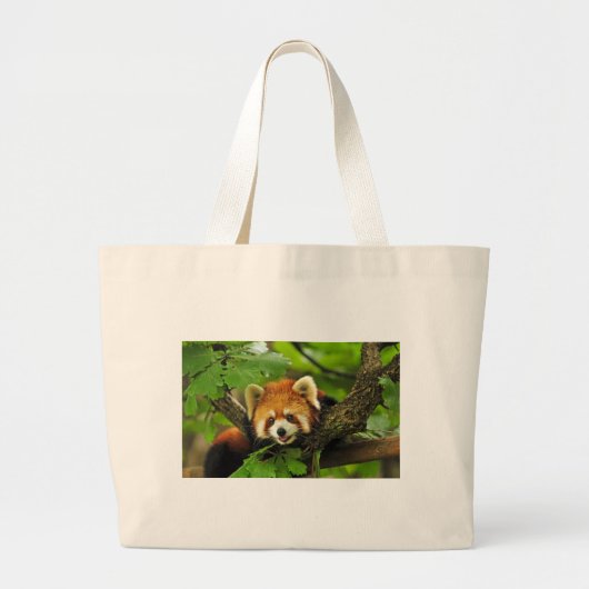 Red Panda Cub Grote Tote Bag (Voorkant)