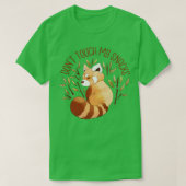 RED PANDA CUTE ANIMAL DONT OP MIJN SNACKS T-SHIRT (Design voorkant)