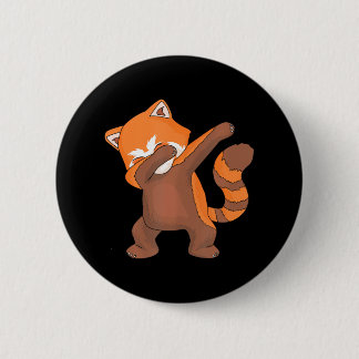 Red Panda Dabbing Dab voor Live I Panda Lovers Ronde Button 5,7 Cm