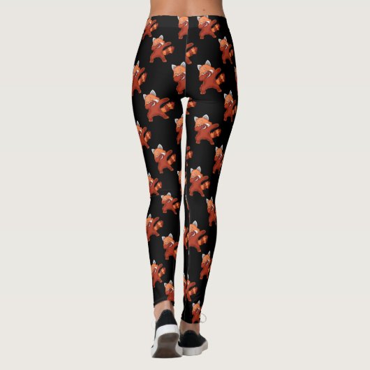 Red Panda Dabbing Leggings (Achterkant)