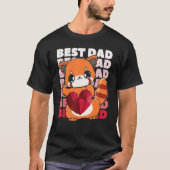 Red Panda Dad Parent Best Papa Bear Fathers Day An T-shirt (Voorkant)