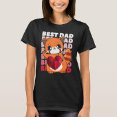 Red Panda Dad Parent Best Papa Bear Fathers Day An T-shirt (Voorkant)