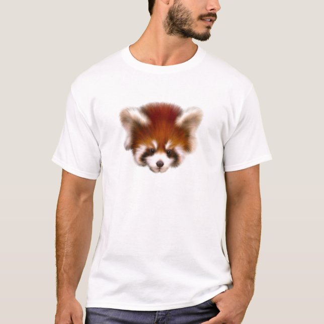 Red Panda Design T-shirt (Voorkant)