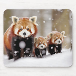 Red Panda Dierenfamilie Wandering Natuur Muismat