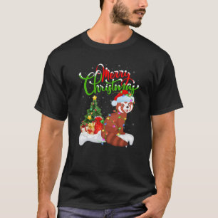 Red Panda Dierenvriend Xmas verlichting Rode Panda T-shirt