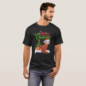 Red Panda Dierenvriend Xmas verlichting Rode Panda T-shirt (Voorkant volledig)