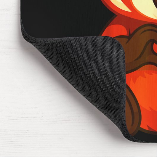 Red Panda Doing Heart With Hands Valentines Day  Muismat (Hoek)