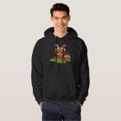 Red Panda Easter Egg Hunting Bunny Red Panda Easte Hoodie (Voorkant volledig)