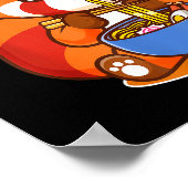 Red Panda Eating Ramen Japanese Soup Zoo Animal Zo Poster (Hoek)