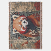Red Panda Elegant William Morris geïnspireerd door Deken (Voorkant Verticaal)