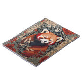 Red Panda Elegant William Morris geïnspireerd door Notitieboek (Linkerzijde)