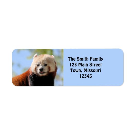 Red Panda Etiket (Voorkant)