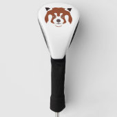 Red Panda Face Golfheadcover (Voorkant)
